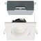 Satco 12W LED Downlight, Gimbal 3.5 in, CCT Select, Square, Remote Driver, White, 840L 120V S11627R1 - alternate 1
